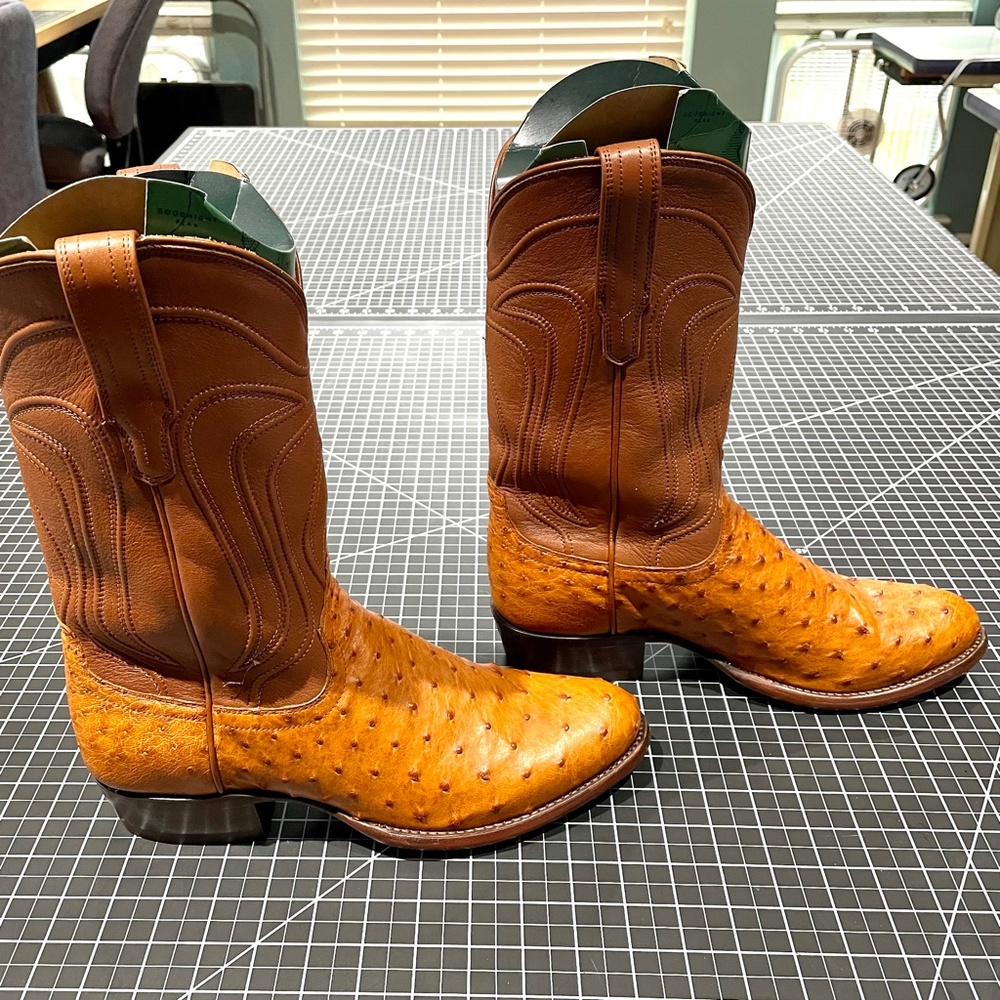 Tecovas Wyatt Men's 10D Pecan Ostrich Pecan